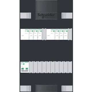 Afbeelding van Schneider electric 6 groepenkast 3 faschneider hoofdschakelaar met 2 aardlekschakelaars adv3b206a