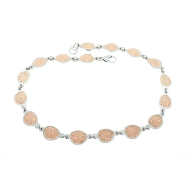 Afbeelding van Edelstaal RVS collier deels verguld met rosé goud CHRISTINE van nd creation