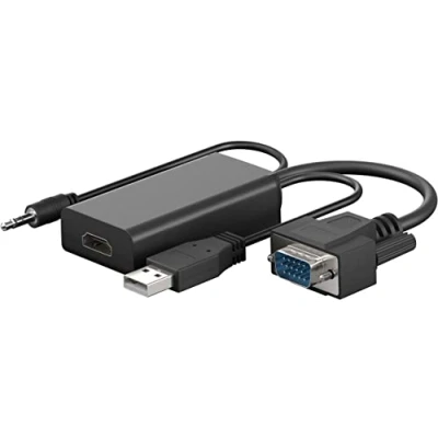 Afbeelding van Goobay VGA/HDMI™ adapterkabel VGA connector (15 pins) + 3,5 mm jackplug (3 pins, stereo)