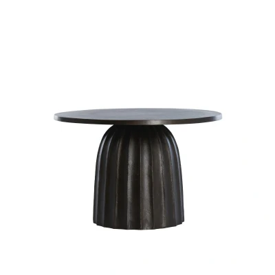 Afbeelding van Light&amp;living Bijzettafel Ø60x38 cm VEGLIA mat donker bruin