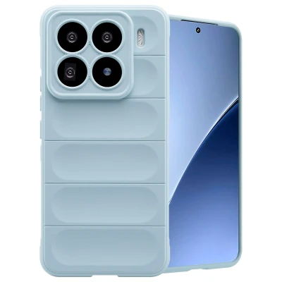Afbeelding van Xiaomi 15 Pro Hoesje Siliconen en TPU (zacht) imoshion Softcase/Backcover Lichtblauw Telefoonhoesje