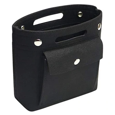 Afbeelding van Soyizom Mini Organizer Viltzakken Binnenzakken Boodschappentas Portemonnee Inzetstuk voor Speedy Neverfull NeoNoe Noe BB, Zwart