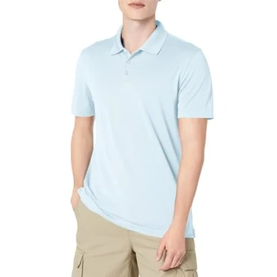 Afbeelding van Amazon Essentials Men&#039;s Sneldrogend golfpoloshirt met slanke pasvorm, Licht Blauw, M
