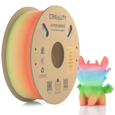 Afbeelding van Creality Official Hyper PLA Filament Regenboog 1.75 mm, 3D Printer voor Hoge Snelheid Printen 30 600 mm/s, Maatnauwkeurigheid+/ 0.03mm,1KG (2.2 lbs)/Spoel (Wilde Bloesem Korte Gradiënt)