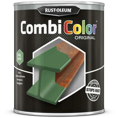 Afbeelding van rust oleum combicolor hoogglans ral 6011 reseda groen 750 ml
