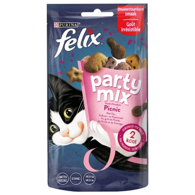 Afbeelding van Felix Partymix Picnic Kattensnack Mix 60 g