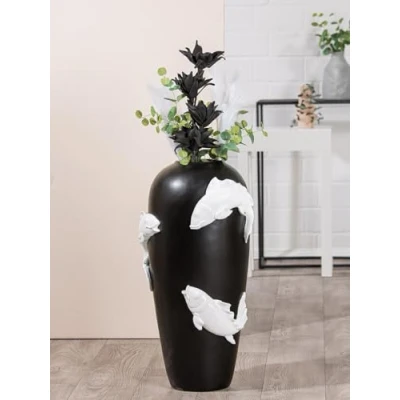 Afbeelding van Casablanca by Gilde Vloervaas Vase &quot;Koi&quot; (1 stuk)