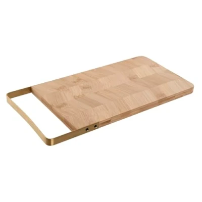 Afbeelding van Snijplank Home ESPRIT Gouden Natuurlijk Metaal Bamboe 35,5 x 17,5 1,5 cm