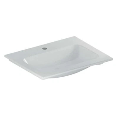 Afbeelding van Geberit iCon Light meubelwastafel slim rim wit (60 x 48 cm) 1