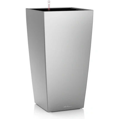 Afbeelding van Lechuza Cubico premium 50 Zilver metallic