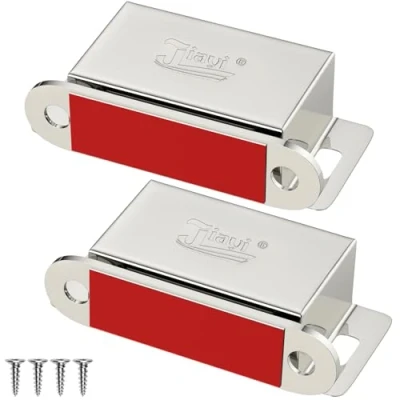 Afbeelding van Kast magnetische vangst Jiayi 2 Stuks deurmagneten 8KG Trekhardware Roestvrijstalen Vergrendelingen voor keuken Garderobe Magneet Deursluiters Kastdeursluitingen