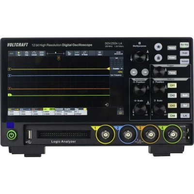 Afbeelding van VOLTCRAFT DOV2504 LA Digitale oscilloscoop 250 MHz 4 kanaals 1.25 GSa/s 100 Mpts 12 Bit Digitaal geheugen (DSO), Logic