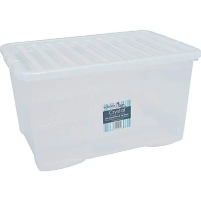 Afbeelding van Wham 14025&quot; Crystal Box met deksel 60 liter x 40 33 cm transparant