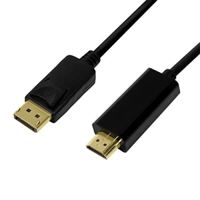 Afbeelding van LogiLink CV0128 DisplayPort kabel 3 m HDMI Zwart
