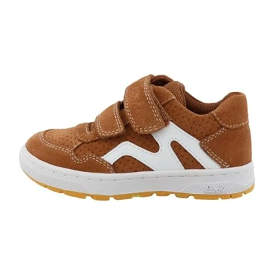 Afbeelding van Lurchi Dominik Sneakers laag voor kinderen, Maat: 27, Tan Veloursleer