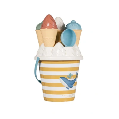 Afbeelding van Little dutch strandset ijsjes ocean dreams blauw 14 delig