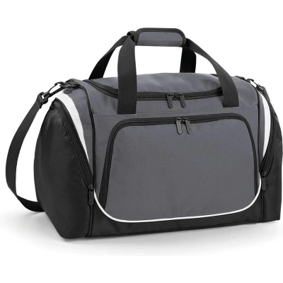Afbeelding van Quadra Pro Team Kluisje Zak (QS277) Verstelbaar Schouder Band Sporttas Graphite/Zwart/Wit