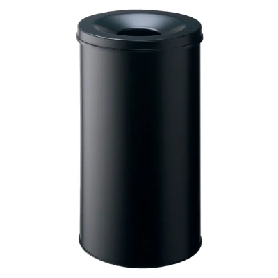 Afbeelding van Papierbak met vlamdover Durable 3307 01 rond 60liter zwart