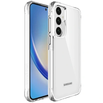 Afbeelding van Samsung Galaxy A55 Hoesje Kunststof iMoshion Hardcase/Backcover Transparant Telefoonhoesje Shockproof/Valbescherming