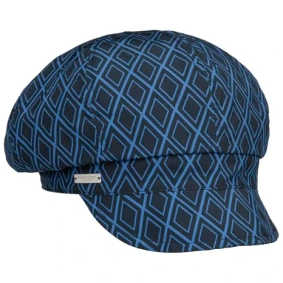 Afbeelding van Seeberger Twotone Newsboy Regen Cap Dames navy One Size, 7 1/4, Donkerblauw, 7/7 1/4