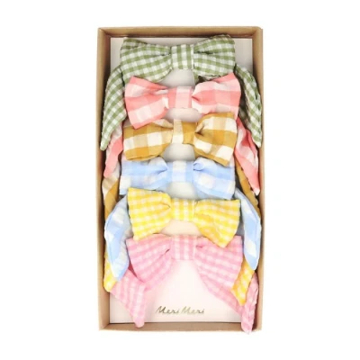 Afbeelding van Haarstrikjes gingham (6st) Meri
