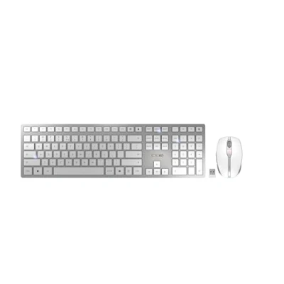Afbeelding van CHERRY DW 9100 SLIM toetsenbord Inclusief muis RF draadloos + Bluetooth QWERTY Amerikaans Engels Zilver