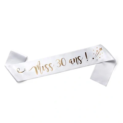 Afbeelding van OLILLY Sjaal voor 30 jaar Miss Om te dragen of cadeau geven op de D Day (30 jaar)