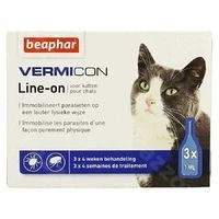 Afbeelding van Beaphar Vermicon Line on Kat 3 X 1 Ml