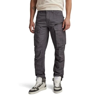 Afbeelding van G Star Rovic ZIP Regular Tapered Cargobroek, Heren, Maat: 30x32, Grey asphalt