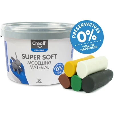 Afbeelding van Creall Supersoft Klei kleuren, 1750gr.