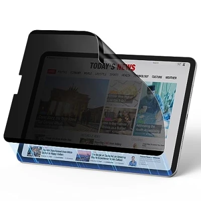 Afbeelding van ESR Screen Protector voor iPad Pro 12,9 inch (2022/2021/2020/2018), verwijderbare magnetische privacyschermfolie met 30 graden anti spy privacyfilter, afneembaar en herbruikbaar, matte afwerking