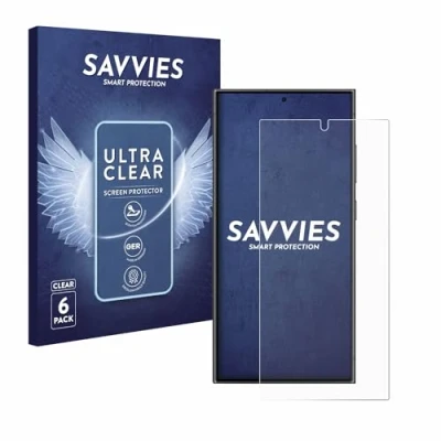 Afbeelding van Savvies Screenprotector voor Samsung Galaxy S24 Ultra Folie Beschermfolie transparant (6 Stuks)