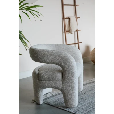 Afbeelding van Puur Kiera fauteuil wit Stof
