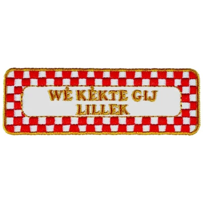 Afbeelding van Fjesta© Oeteldonk Embleem Brabantse Uitspraken We Kekte Carnaval Den Bosch