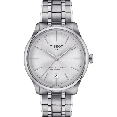 Afbeelding van Tissot Chemin Des Tourelles Powermatic 80 T1398071103100 Horloge Staal Zilverkleurig Ø 39 mm