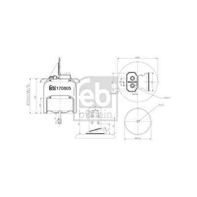 Afbeelding van Febi Bilstein Veerbalg 170805