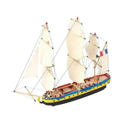 Afbeelding van Artesanía Latina Houten Scheepsmodel Easy Kit Frans Fregat, Hermione La Fayette Model 17000, Schaal 1:160 Modellen om te Bouwen Beginnelingniveau