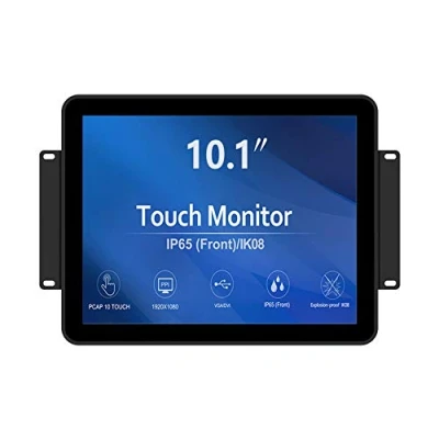 Afbeelding van GreenTouch 10,1 inch 10 punten waterdichte industriële PCAP touchscreen LCD monitor met open frame 1280 x 800 zwart
