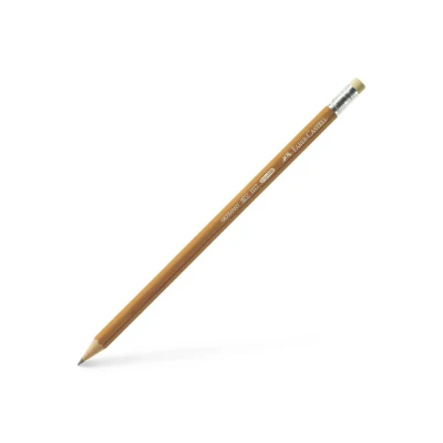 Afbeelding van Faber Castell grafietpotlood 1117 HB gevernist met gumdop FC 111714