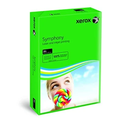 Afbeelding van Xerox 003R93951 gekleurd printpapier kopieerpapier Symphony intensief DIN A4, 80 g/m2, 500 vellen per pak, donkergroen
