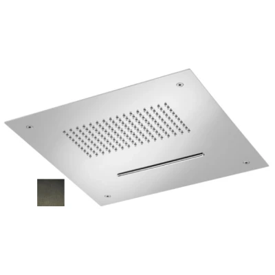 Afbeelding van SB Square Regendouche inbouw 2 straals PVD Gun Metal 1208955758