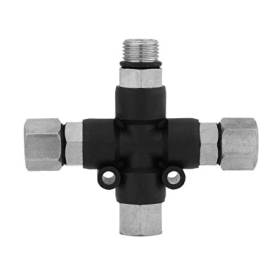 Afbeelding van Air Splitter Fitting Connector 1/8&#039;&#039; 3 weg Airbrush Luchtslang Manifold Adapter Spray voor