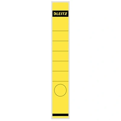 Afbeelding van Rugetiket Leitz smal/lang 39x285mm zelfklevend geel