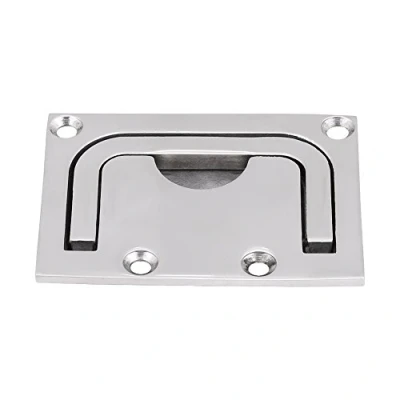 Afbeelding van Boot Flush Hatch Locker, RVS Inbouw Pull Handvat Kabinet Lift voor Marine Yacht (1 STKS) Boot/jacht onderdelen en accessoires
