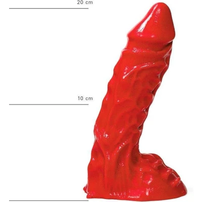 Afbeelding van All Red Dildo 23 x 5,5 cm rood