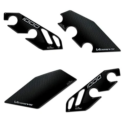 Afbeelding van Resin Bike Motorsticker Compatibel met Kawasaki Versys 1000 2017 2025. Bescherming van de Instaplijsten Tegen Stoten en Krassen. 3D Hars Sticker Motor Gadgets