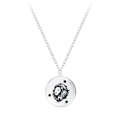 Afbeelding van JoyS Zilveren sterrenbeeld Leo Leeuw hanger met ketting