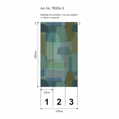 Afbeelding van AS Creation Anna D&#039;Andrea 78206 3 / 782063 Blauw