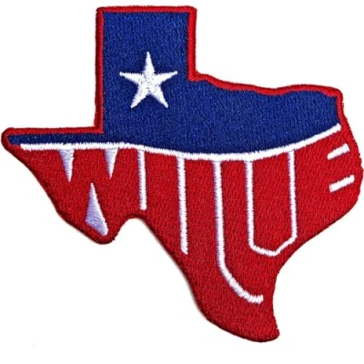 Afbeelding van Willie Nelson Texas Patch Blauw/Rood