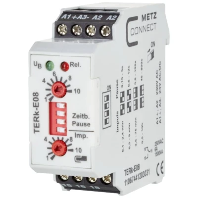 Afbeelding van Metz Connect 11067441203031 TERk E08 Tijdrelais 230 V/AC 1 stuk(s) 1x wisselcontact